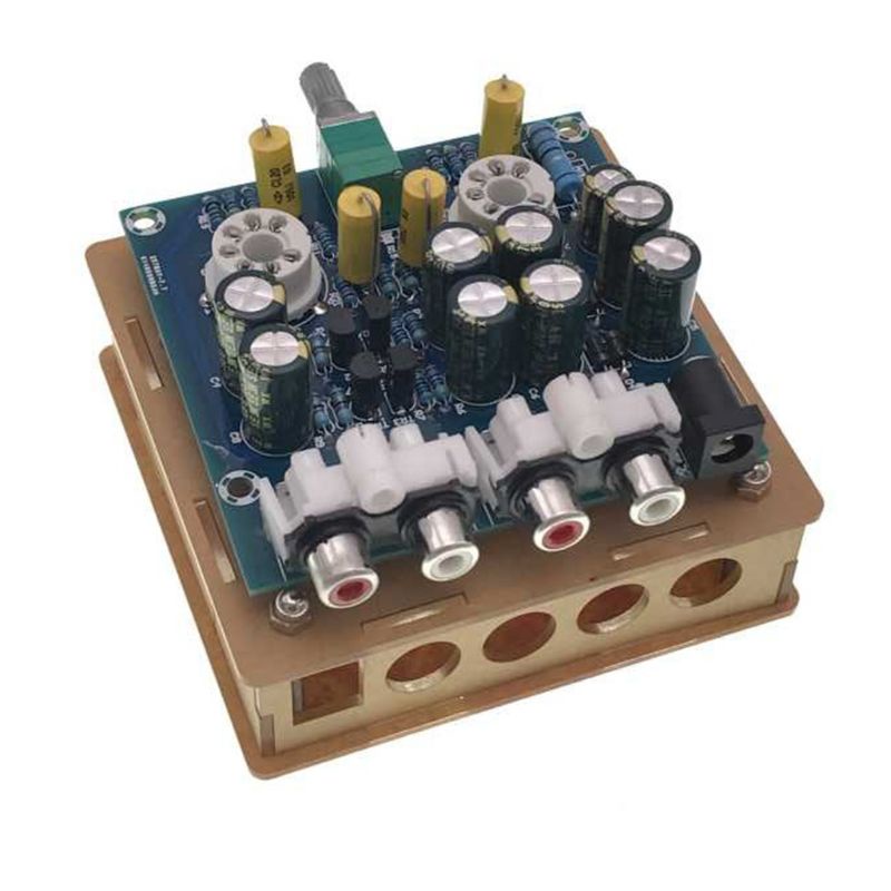 thumbnail image 2 of AC12V 2CH 6J1 Valve Pre-amp Tube Board + Acrylic Case DIY Headphone Amp Kit 2 of 5