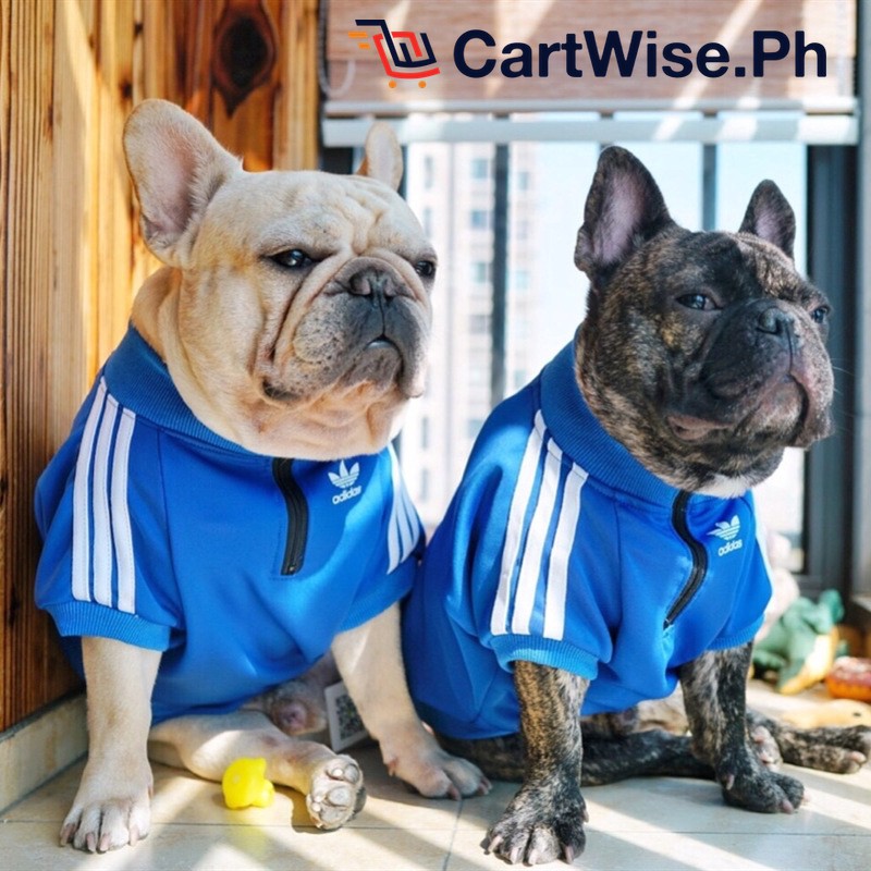 Pet Dog Clothes Dog Pet Dress Three Stripes Adidas Dog Sweater | Shopee  Philippines