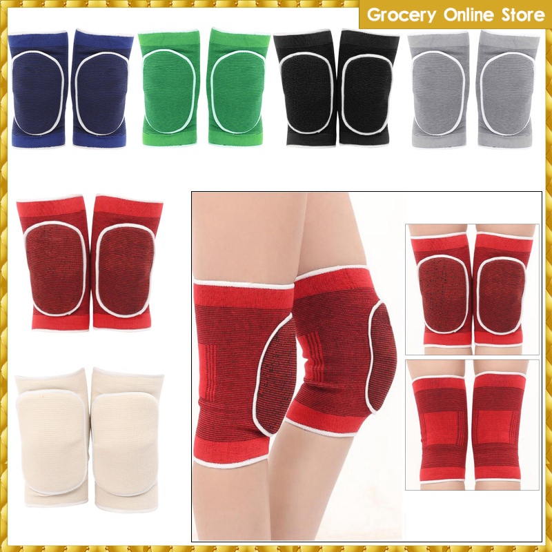 1 Pair Soft Knee Pads for Volleyball,Thick Sponge Anti-Slip Kneepad ...