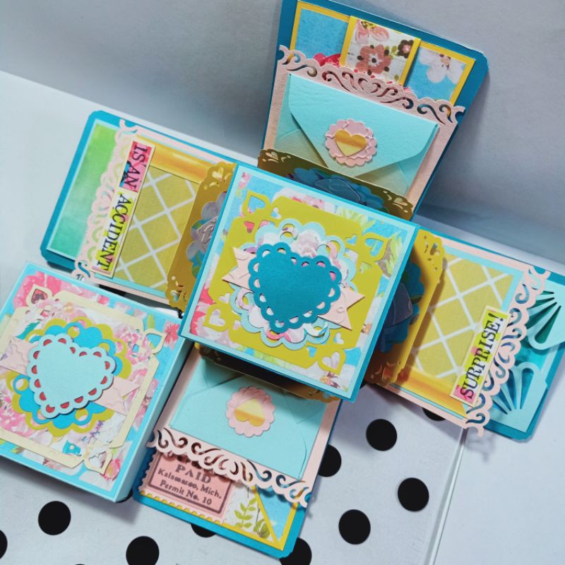 Explosion Box for Birthdays, Giveaways & Invitation/ Colorful Theme ...