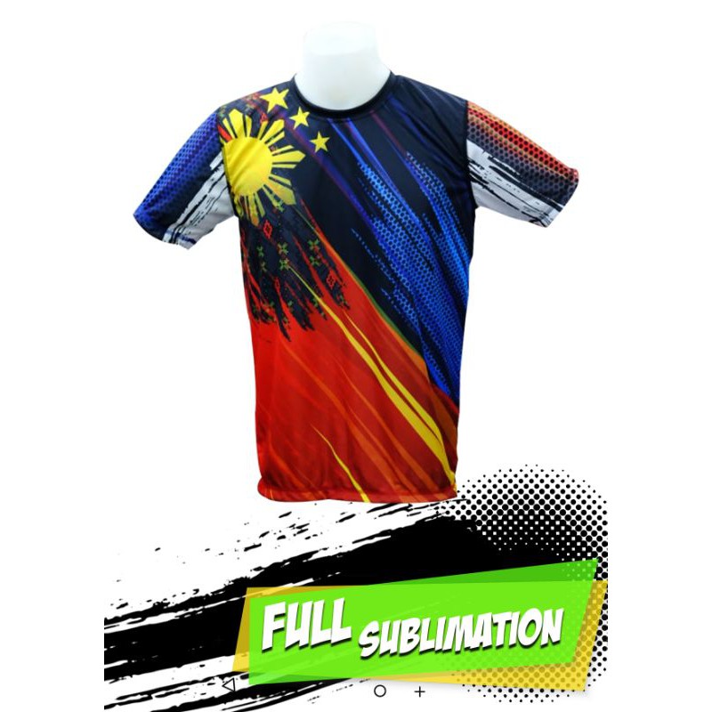TShirts for Men Full Sublimation "Pilipinas" Shopee Philippines