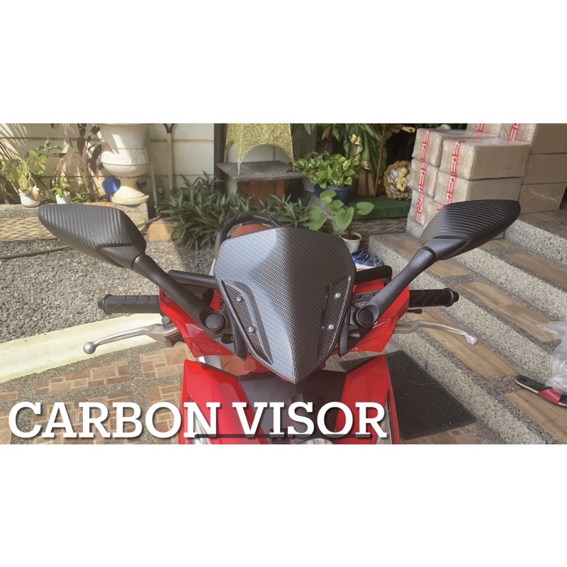 HONDA BEAT FI & STREET BRACKET SIDE MIRROR AND VISOR SET | Shopee