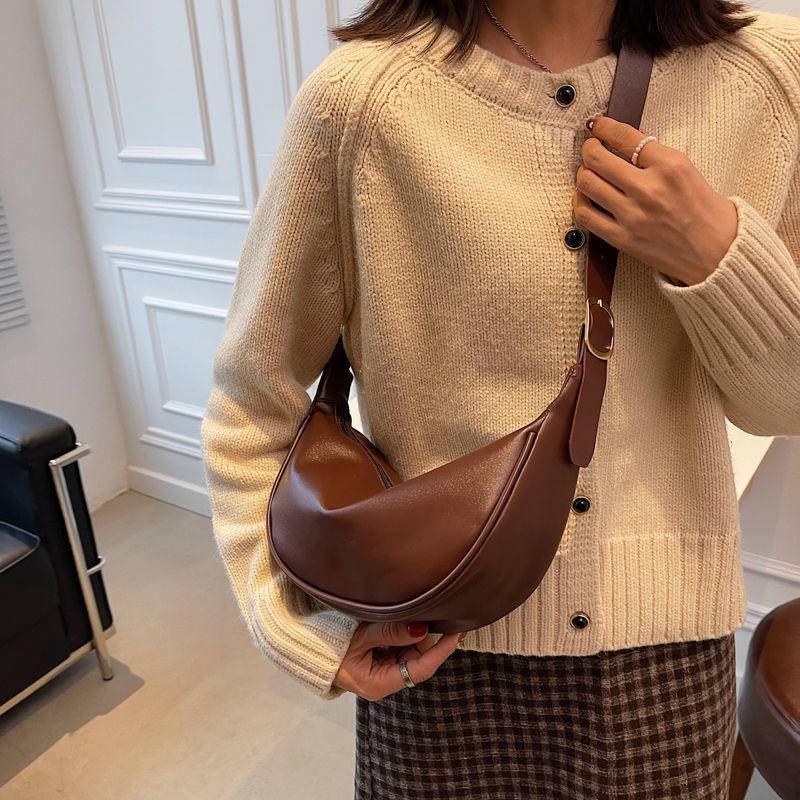 Leather dumpling online bag