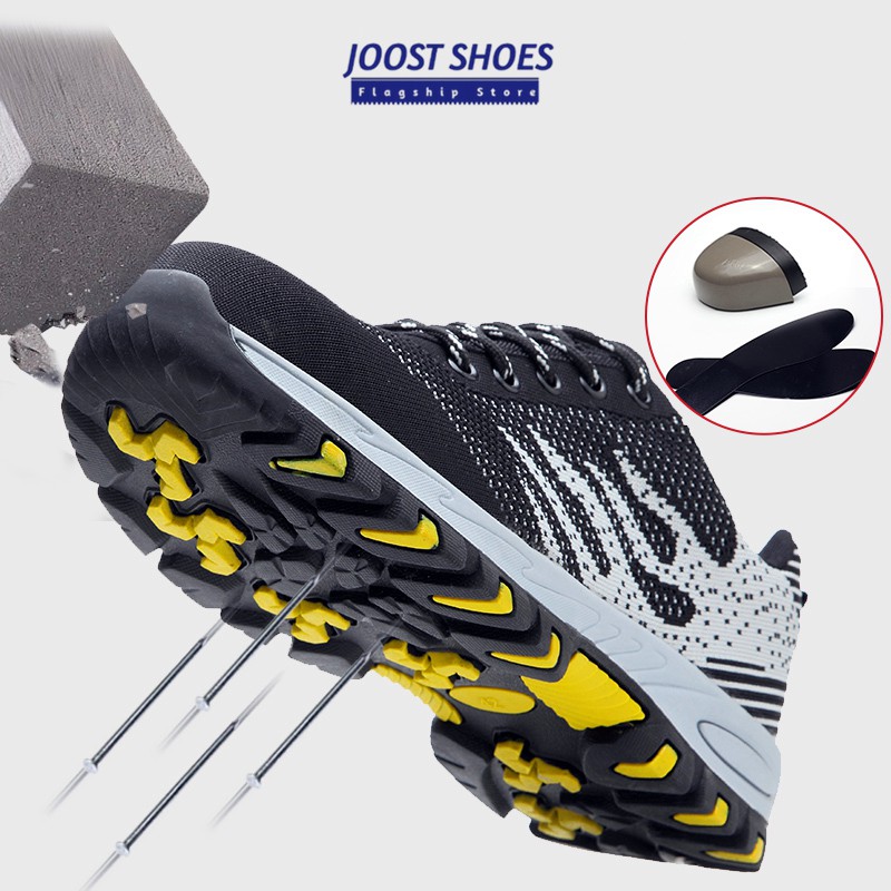 JOOST Steel toe shoes, breathable safety shoes, men's shoes, anti-smash ...