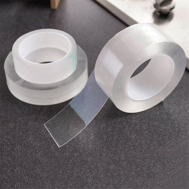 Reusable Adhesive Silicone Tape Universal Anti-Slip Double-sided Wall  Stickers