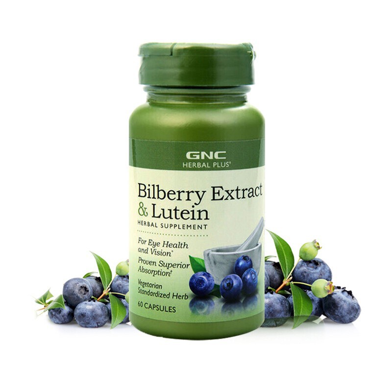 GNC Bilberry Blueberry Lutein Eye Capsules 60 Capsules Shopee Philippines