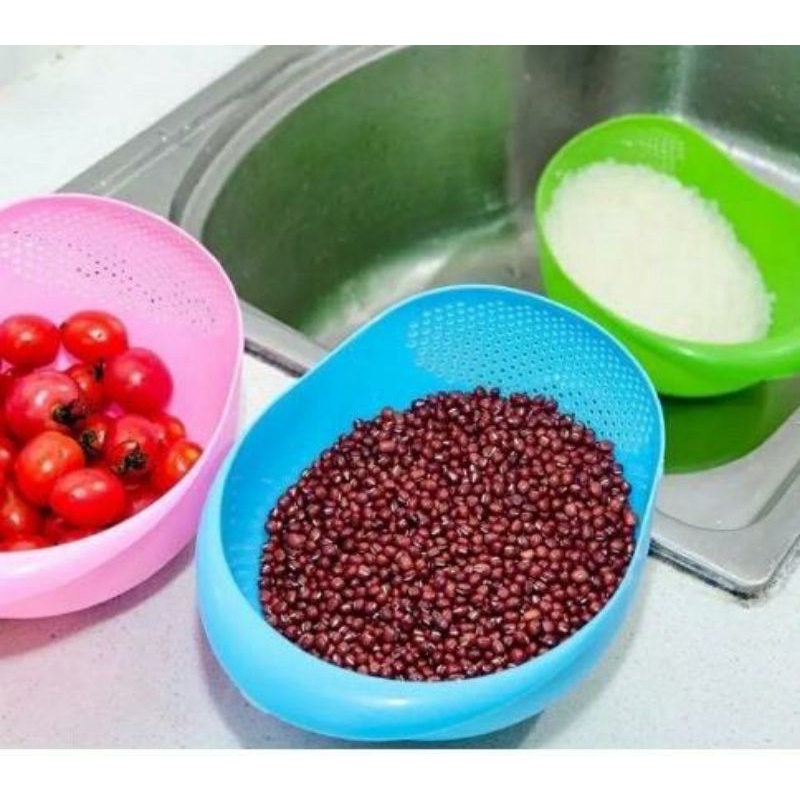 Baskon Rice And Vegetable Washing Container 2 in 1 | Shopee Philippines