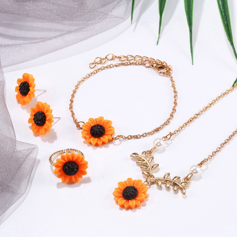 Sunflower deals jewelry set