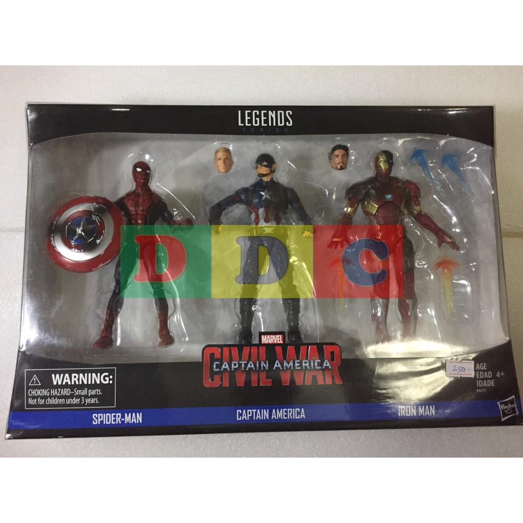 Marvel legends civil on sale war 3 pack