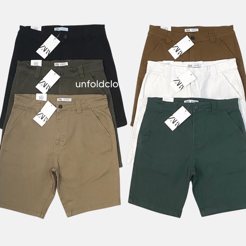 Zara Men Chino Shorts (3036) Shopee Philippines
