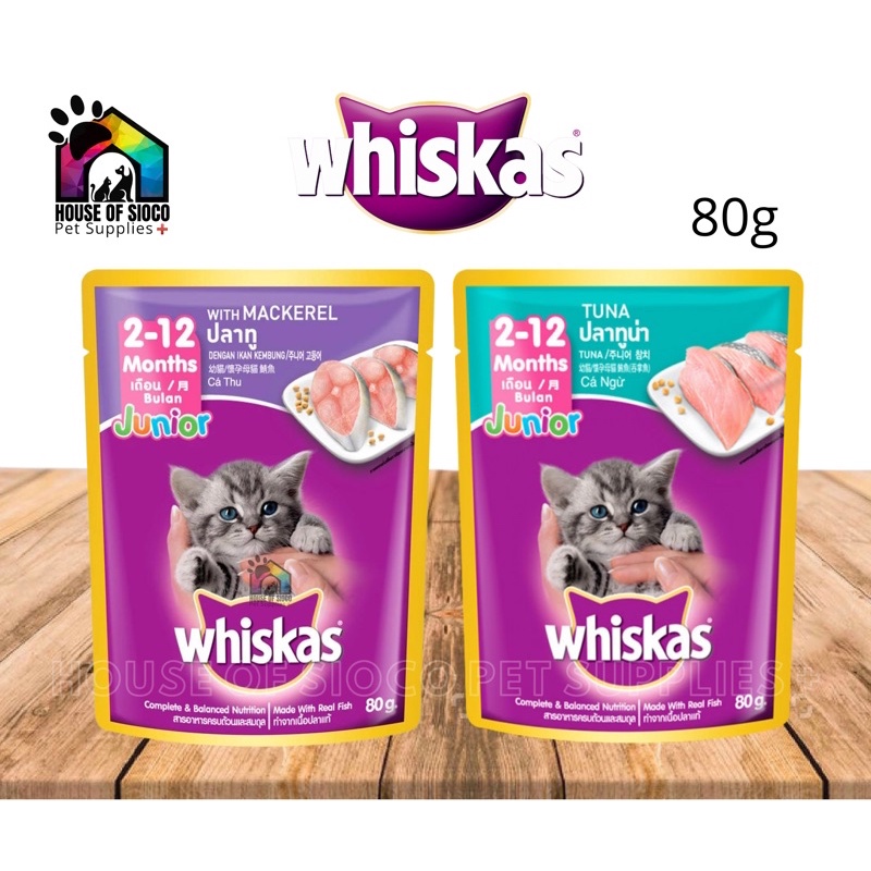 Whiskas Jr. Kitten Wet Food 80g Shopee Philippines