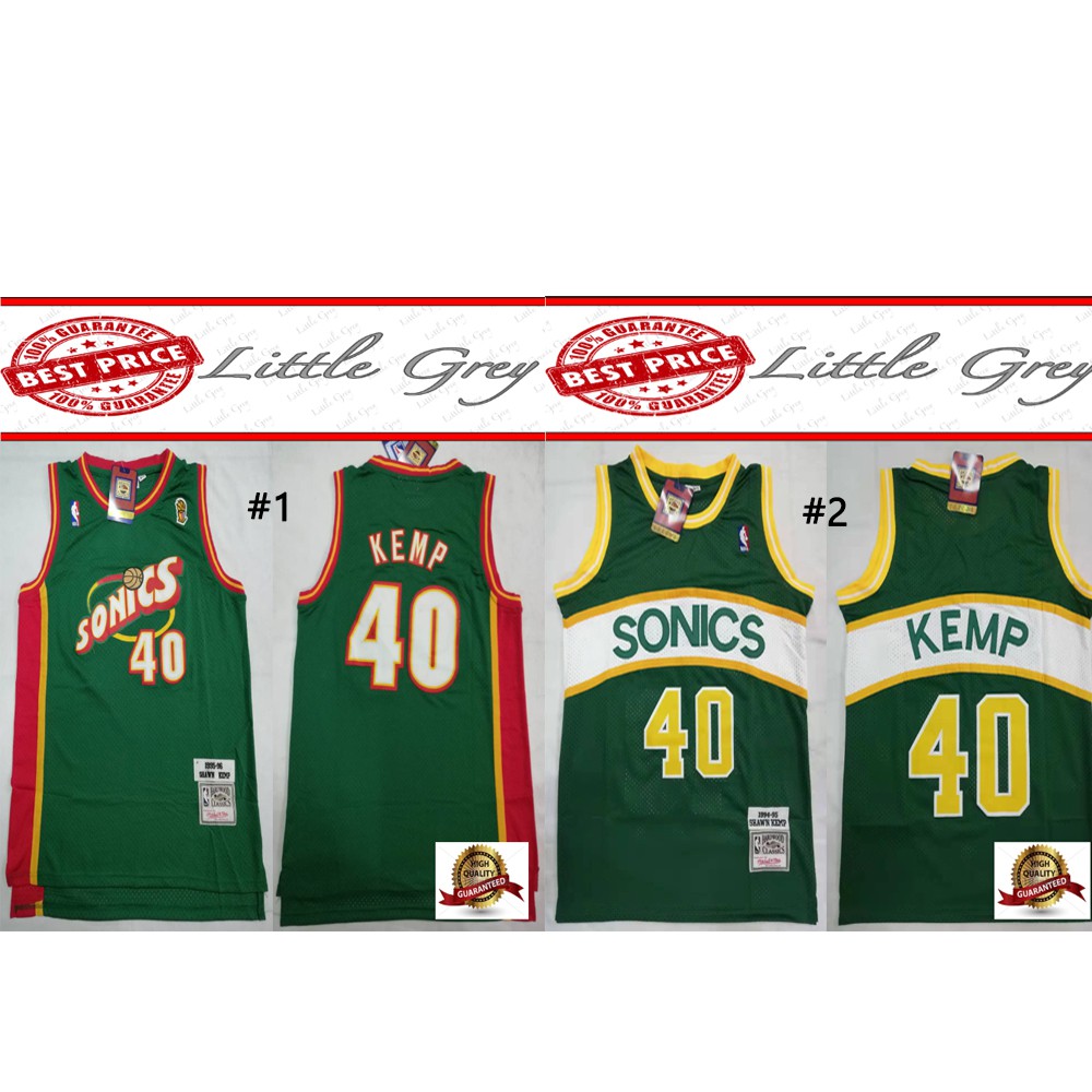 SONICS 40 Shawn Kemp City Edition Basketball Jersey Shopee Philippines