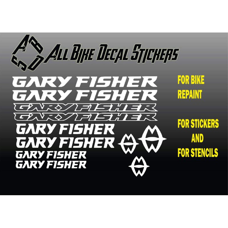 Gary cheap fisher stickers