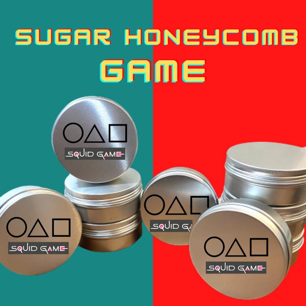 Squid Game Dalgona Sugar Honeycomb Candy 4 SHAPES - EDIBLE | Shopee