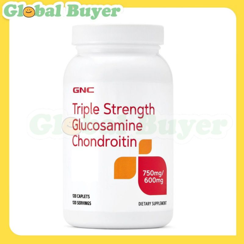 GNC Triple Strength Glucosamine Chondroitin, 120 Caplets Shopee