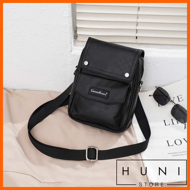 Waterproof Canvas Square Crossbody Bag - Huni Store Z4016 | Shopee ...