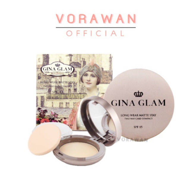 GINA GLAM pressed powder G40 Puff The Best Foundation Smooth Coverage ...