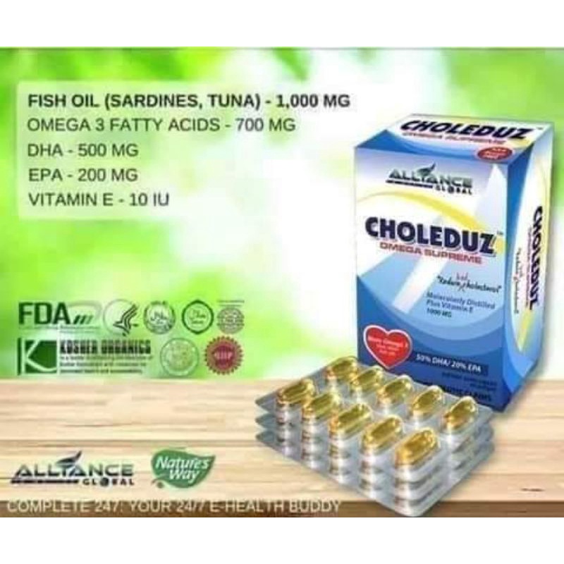 Choleduz Omega Supreme 30 softgel (Mark 2025 Expiration) | Shopee ...