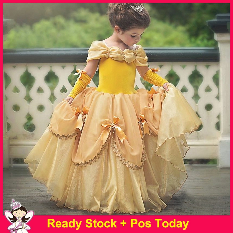 princess belle birthday dress Princess Belle Dress for Birthday Costume or Photo Shoot Belle Dress Outfit  Birthday Dress Belle Costume Princess Dress for Birthday Party