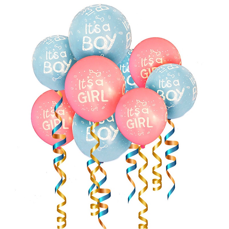1Pcs 12 Inch Latex Balloon Baby Shower Party Decoration It's A Boy / It ...