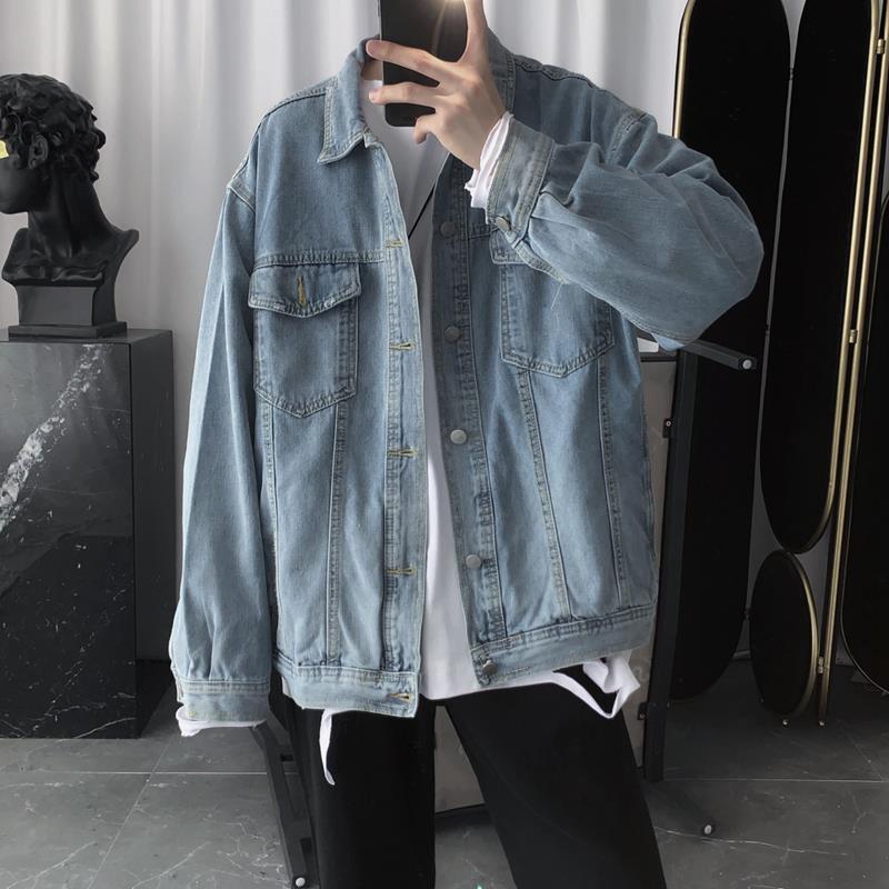 Korean oversized hotsell denim jacket