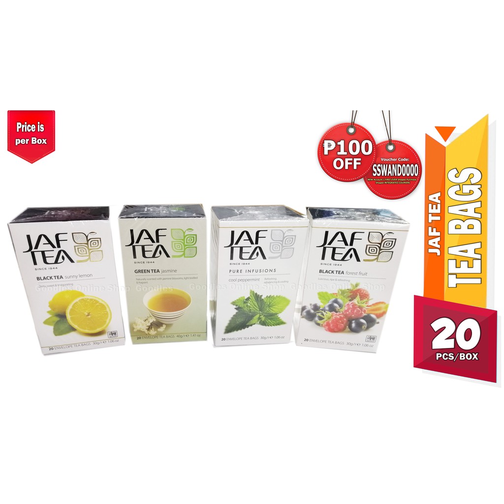 Jaf Ceylon Tea Black Tea Green Tea Sunny Lemon Forest Fruit Jasmine Tea