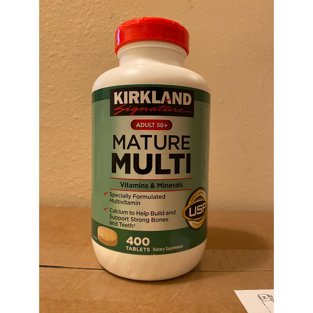 Kirkland Signature Adult 50+ Mature Multi Vitamins & Minerals, 400