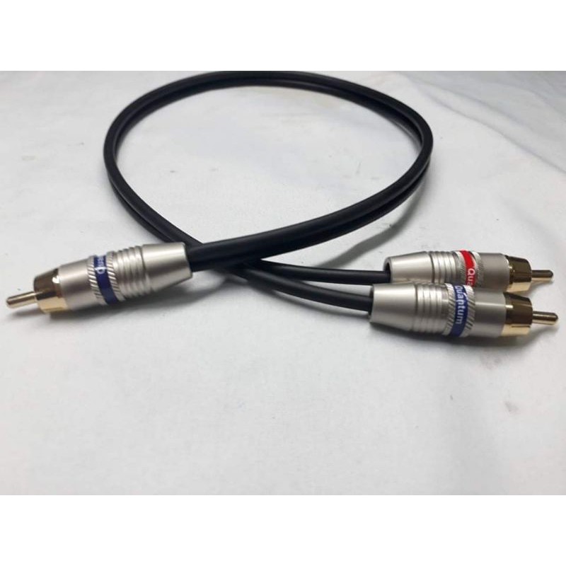 Quantum Audio Cable 1 RCA to Dual RCA plug cord Assemble at 0.5 meters ...