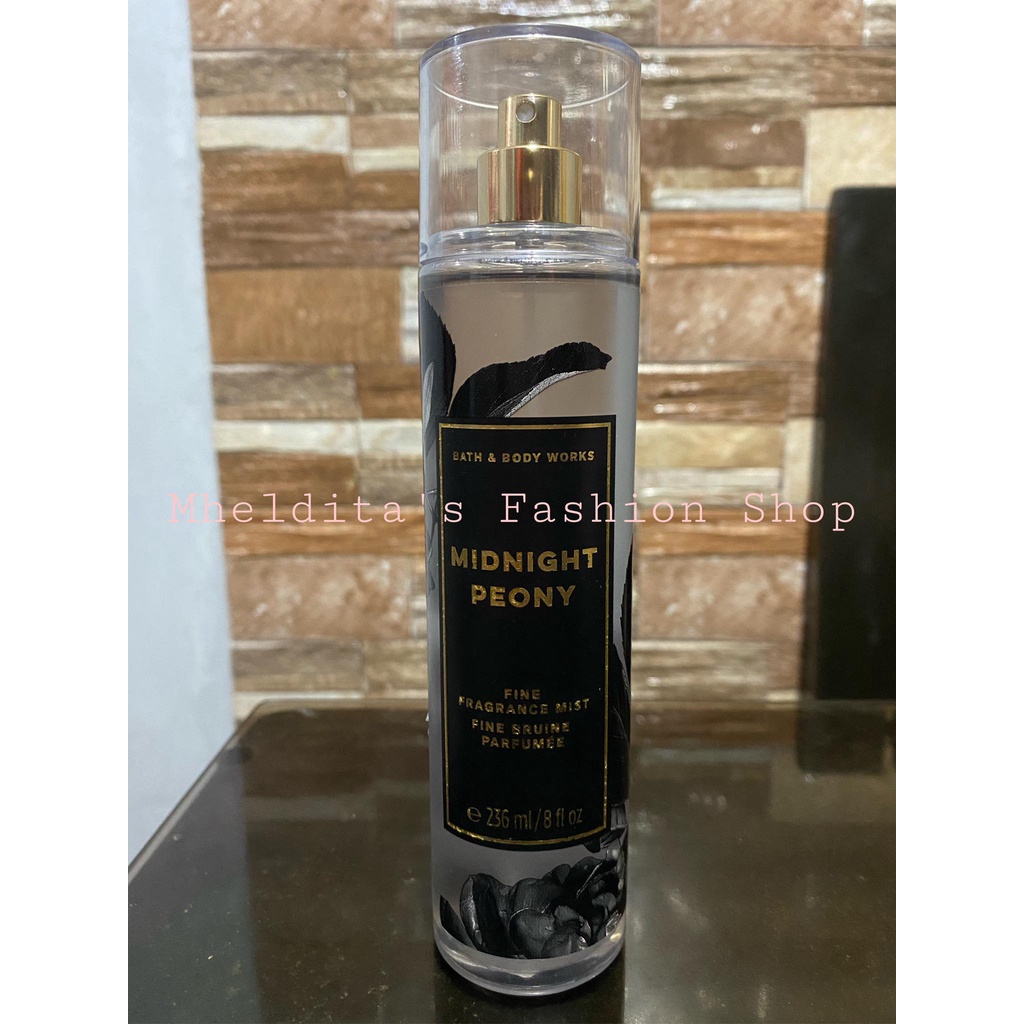 Bath & Body Works BBW MIDNIGHT PEONY 236 ml Fine Fragrance Mist (EDT