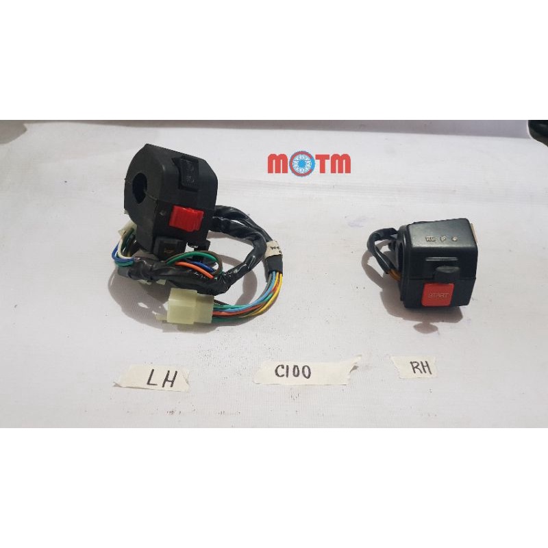 HANDLE SWITCH ASSEMBLY FOR HONDA C100 DREAM (Left / Right) | Shopee ...
