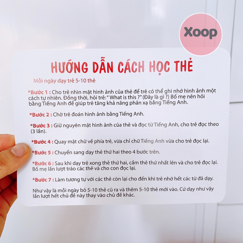 Smart Learning Card Set 18 Bilingual Big-Vietnamese Topics For Children ...