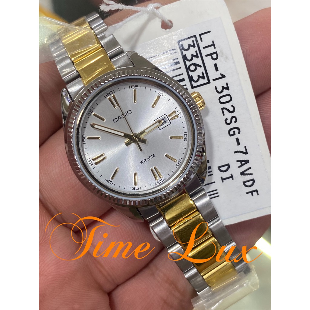 CASIO LTP 1302SG 7A LADIES TWOTONE | Shopee Philippines