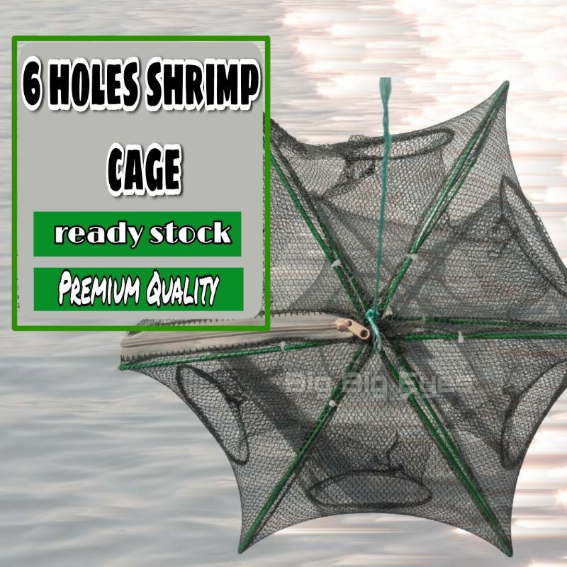Folding Fishing Net Shrimp Cage Nylon Crab Fish Trap Net /Jala Jaring ...