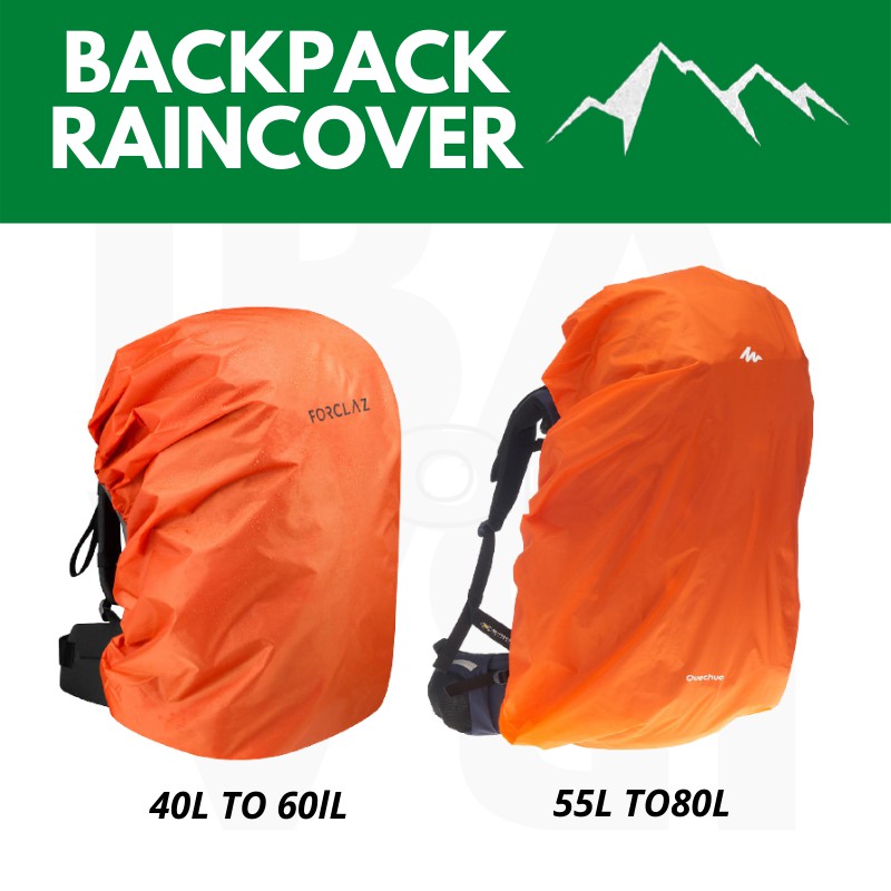 Decathlon Rain Backpack Cover 40 60L and 55 80L Shopee Philippines