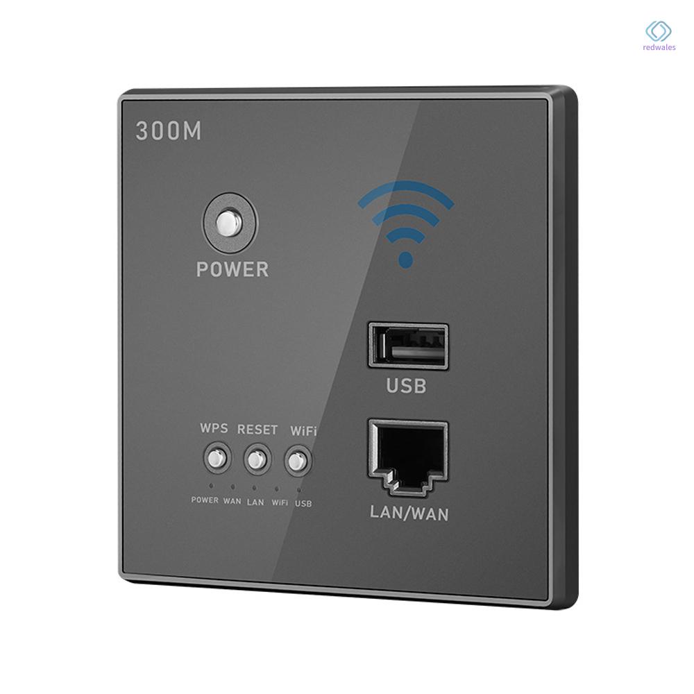 (Ready Stock)300Mbps In-Wall Wireless Router AP Access Point WiFi Router LAN Network Switch WiFi ...