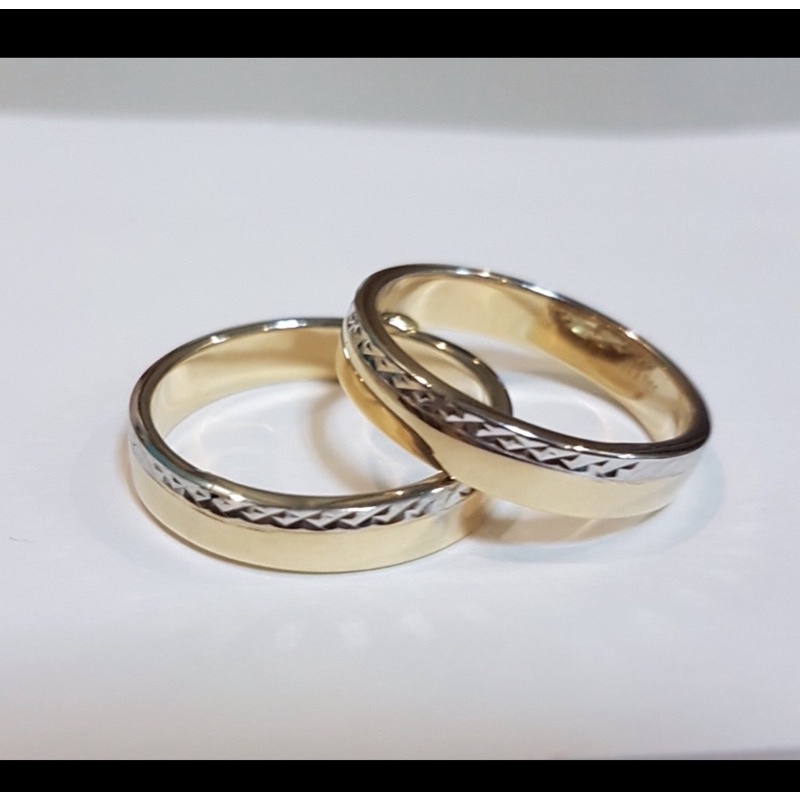 18k Saudi Gold Wedding Ring | Shopee Philippines