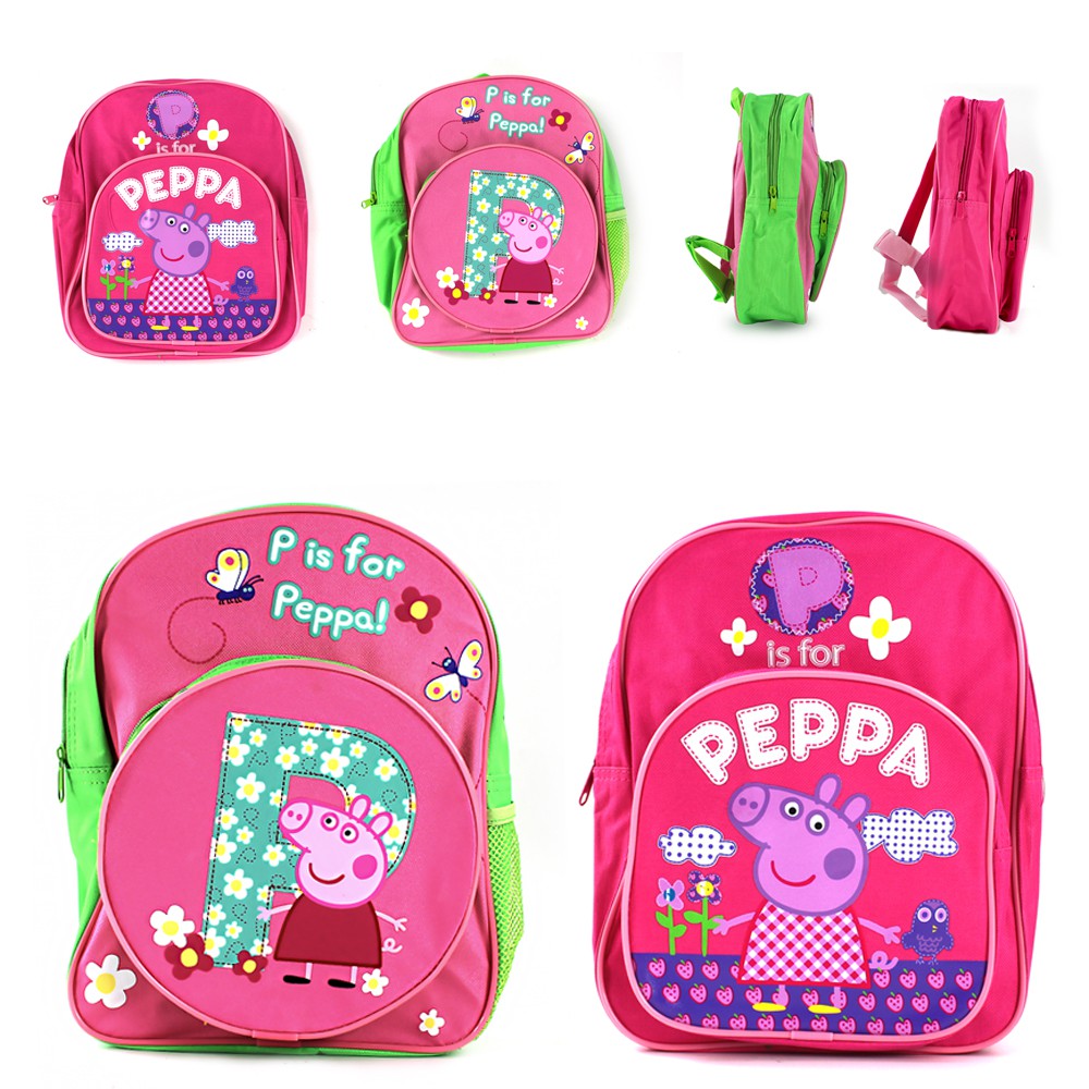 2 Styles Peppa Pig backpack Kids school bag Cute Cartoon School Bag for