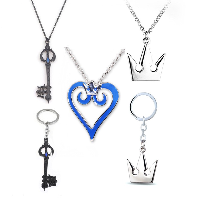 Kingdom Hearts Hearts Blade Necklace Keychain Pend Shopee