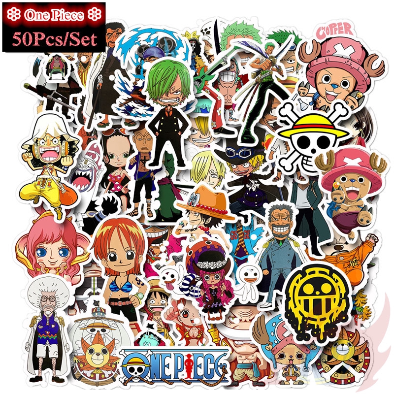 One Piece Series 01 Stickers 50Pcs/Set Anime DIY Fashion Waterproof ...