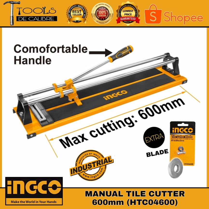 INGCO Manual Tile Cutter 600mm (HTC04600) Shopee Philippines