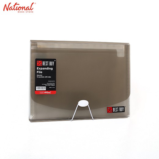 Best Buy Expanding File 14011 A4 12 Pockets Garter Lock With Tab Black