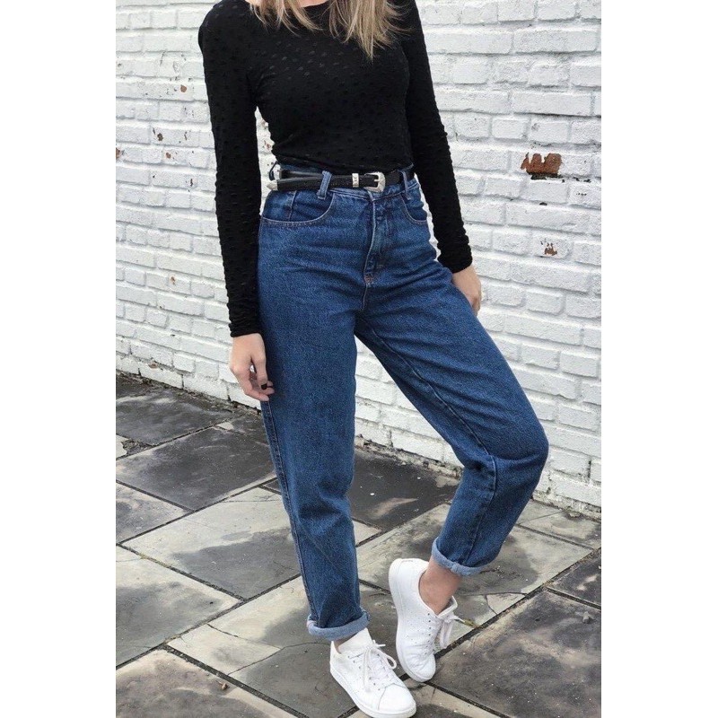 High waist mom store jeans zara