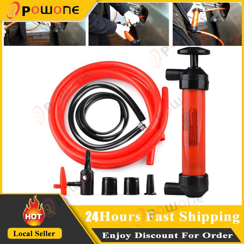 Portable Oil Change Hand Syringe Oil Fuel Bump Extractor Sucking Pipe ...