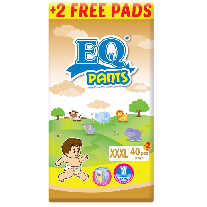 EQ Dry Pants Jumbo Pack Baby Diapers XXXLarge - 40's | Shopee Philippines