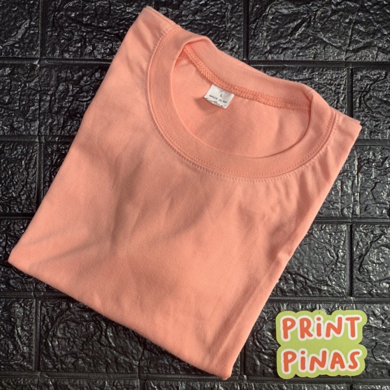 Last stocks COLOR OF THE YEAR PEACH Plain T-Shirt Pastel shirts ...