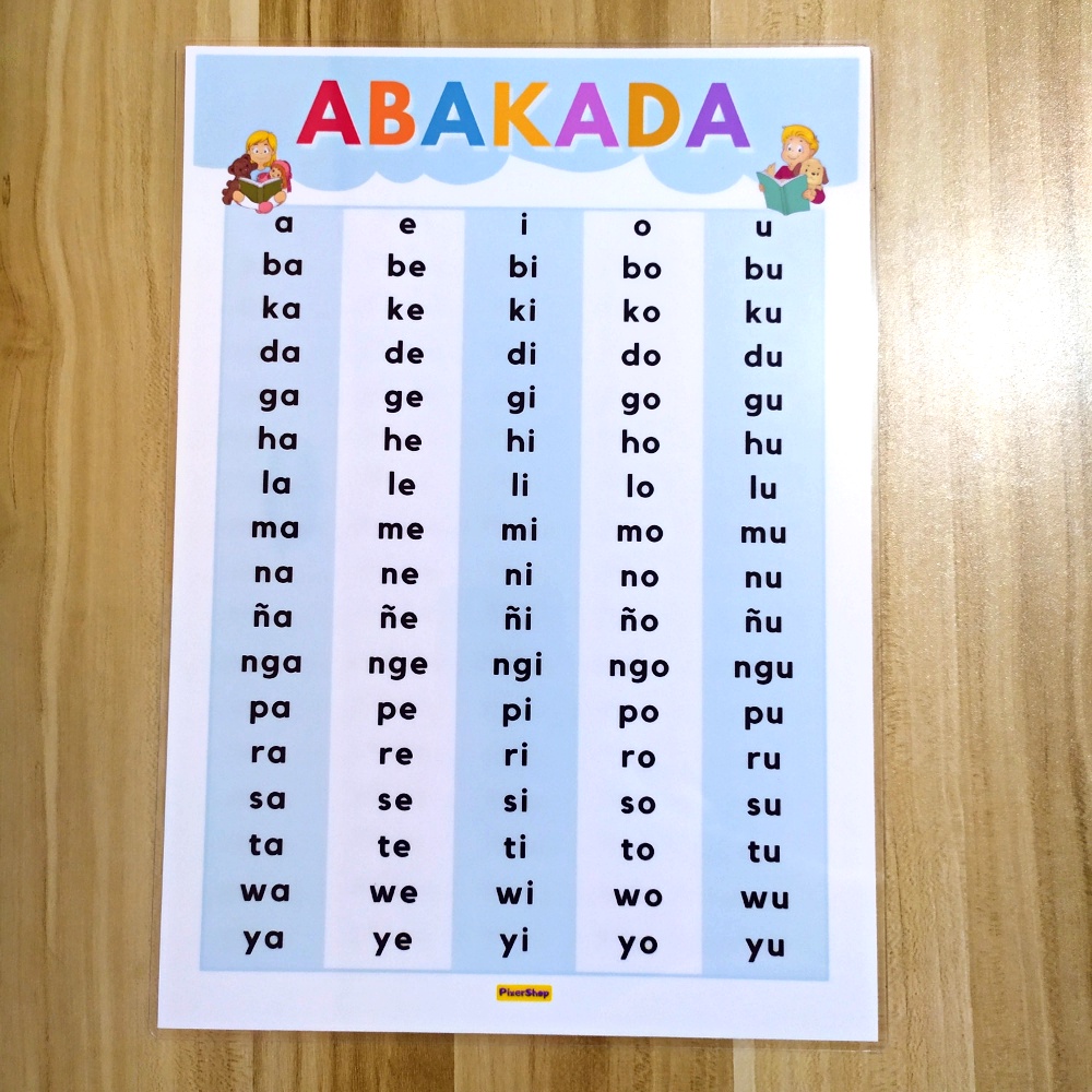 10 PCS. PAGBASA EDUCATIONAL CHARTS LAMINATED A4 SIZE TAGALOG READING ...