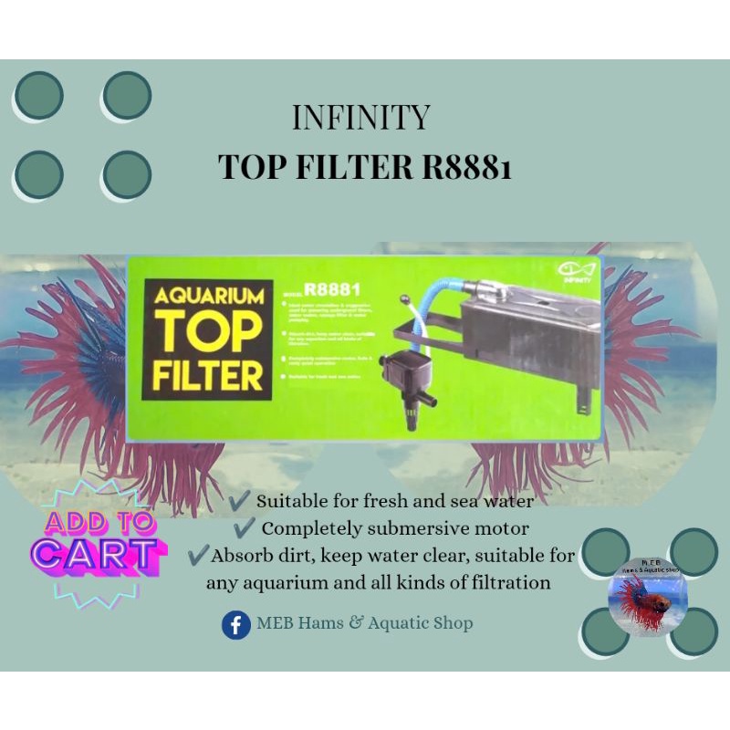 R8881 Aquarium Top Filter infinity Shopee Philippines