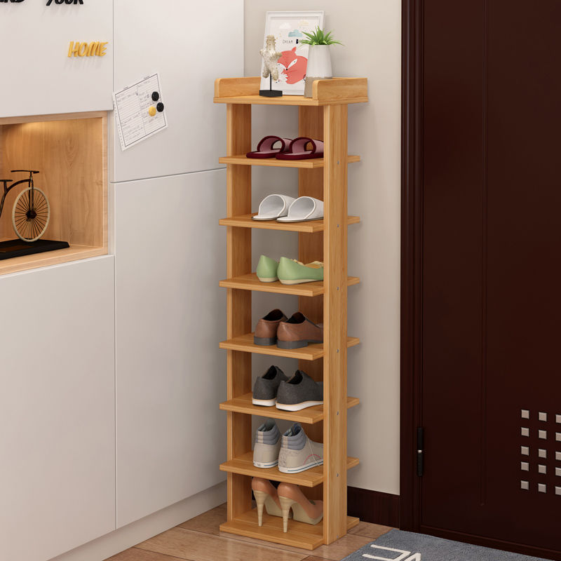 【Doorway Single / Double Column Shoe Rack】Minimalist Wooden Shoe Shelf ...