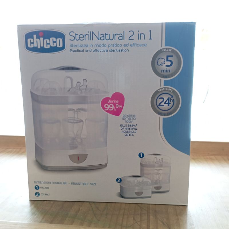 Chicco Sterilizer SterilNatural 2 in 1 | Shopee Philippines