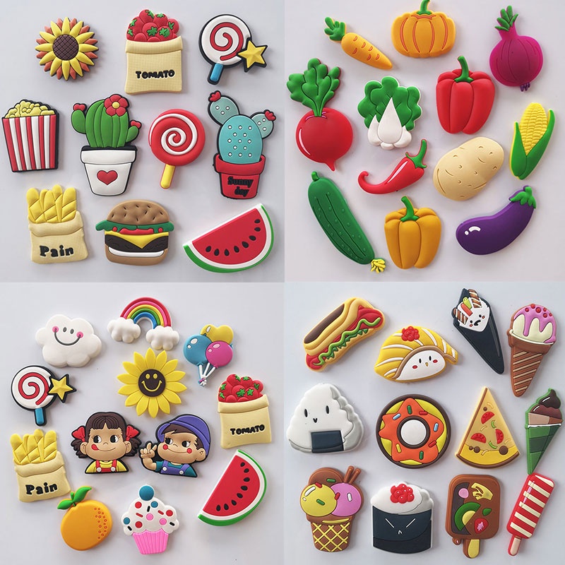 12pcs Fridge Magnets Food Fruit Carton Magnets | Shopee Philippines